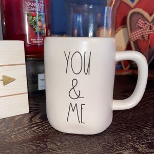 NWT Rae Dunn “You & Me” ceramic mug
